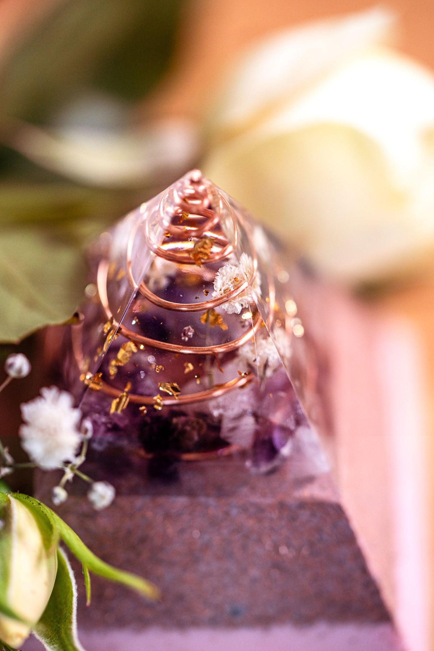 6x6 Orgonitpyramide Harmonie&Balance inkl. Spirale