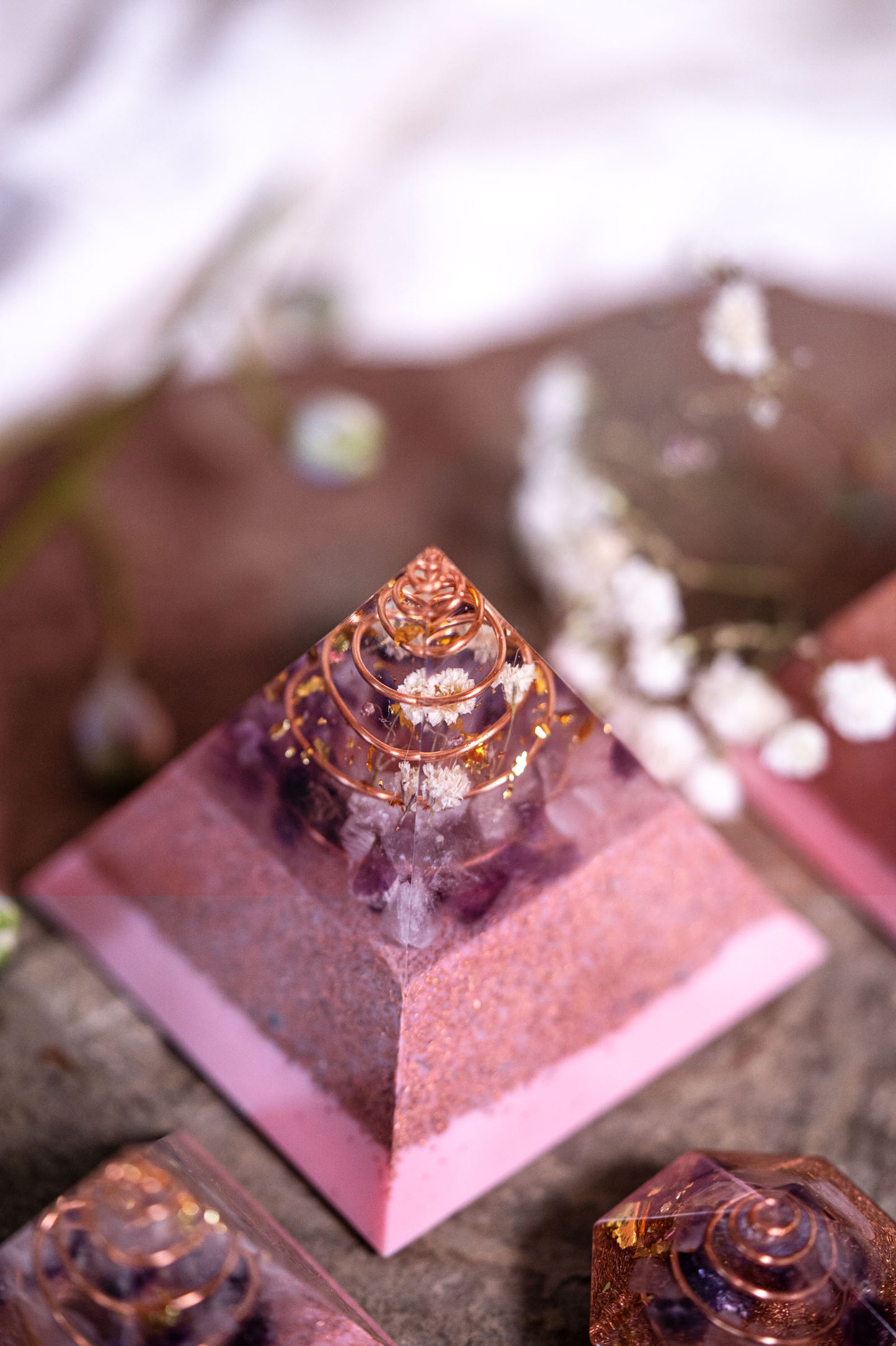 6x6 Orgonitpyramide Harmonie&Balance inkl. Spirale