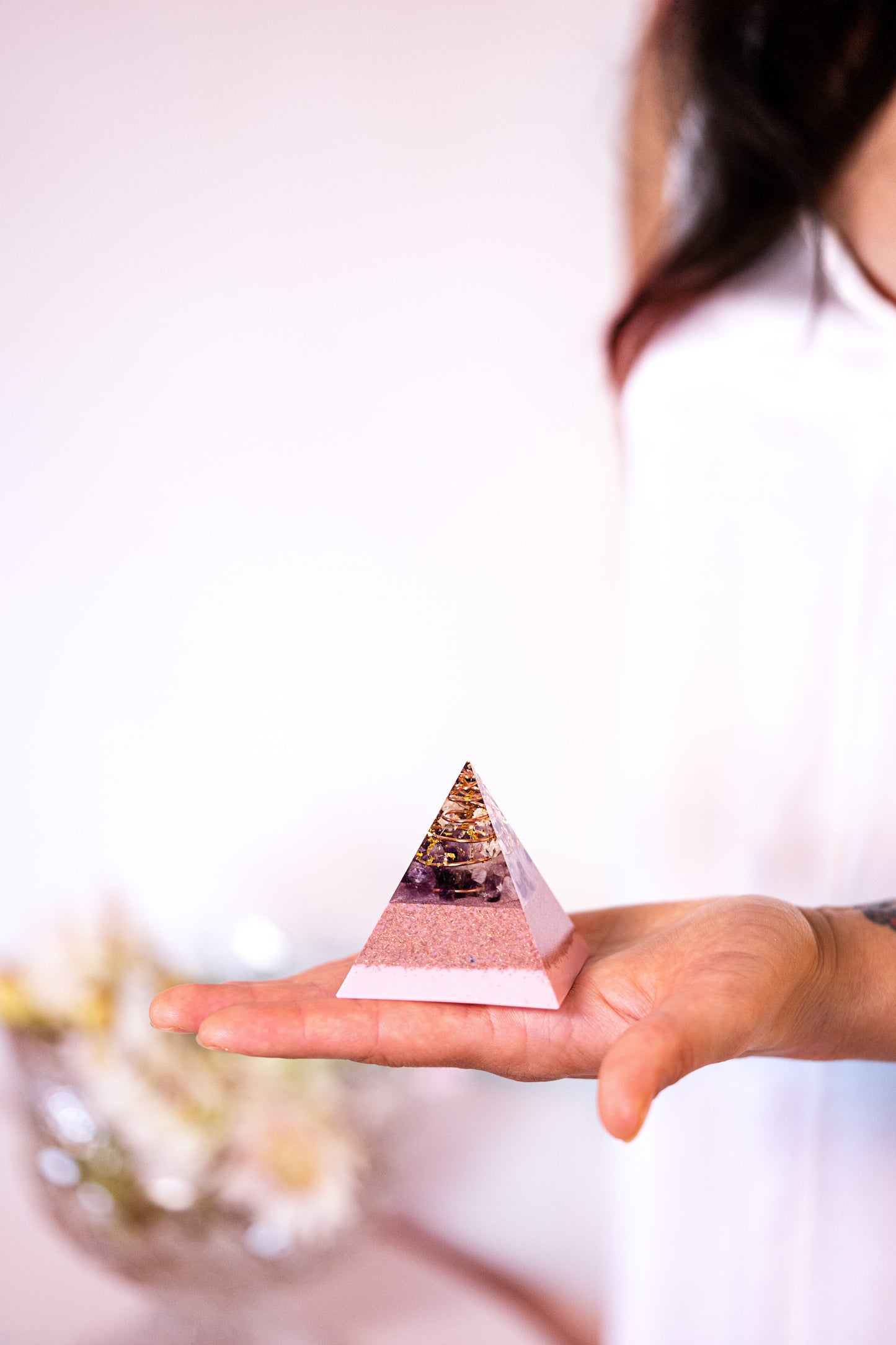 6x6 Orgonitpyramide Harmonie&Balance inkl. Spirale