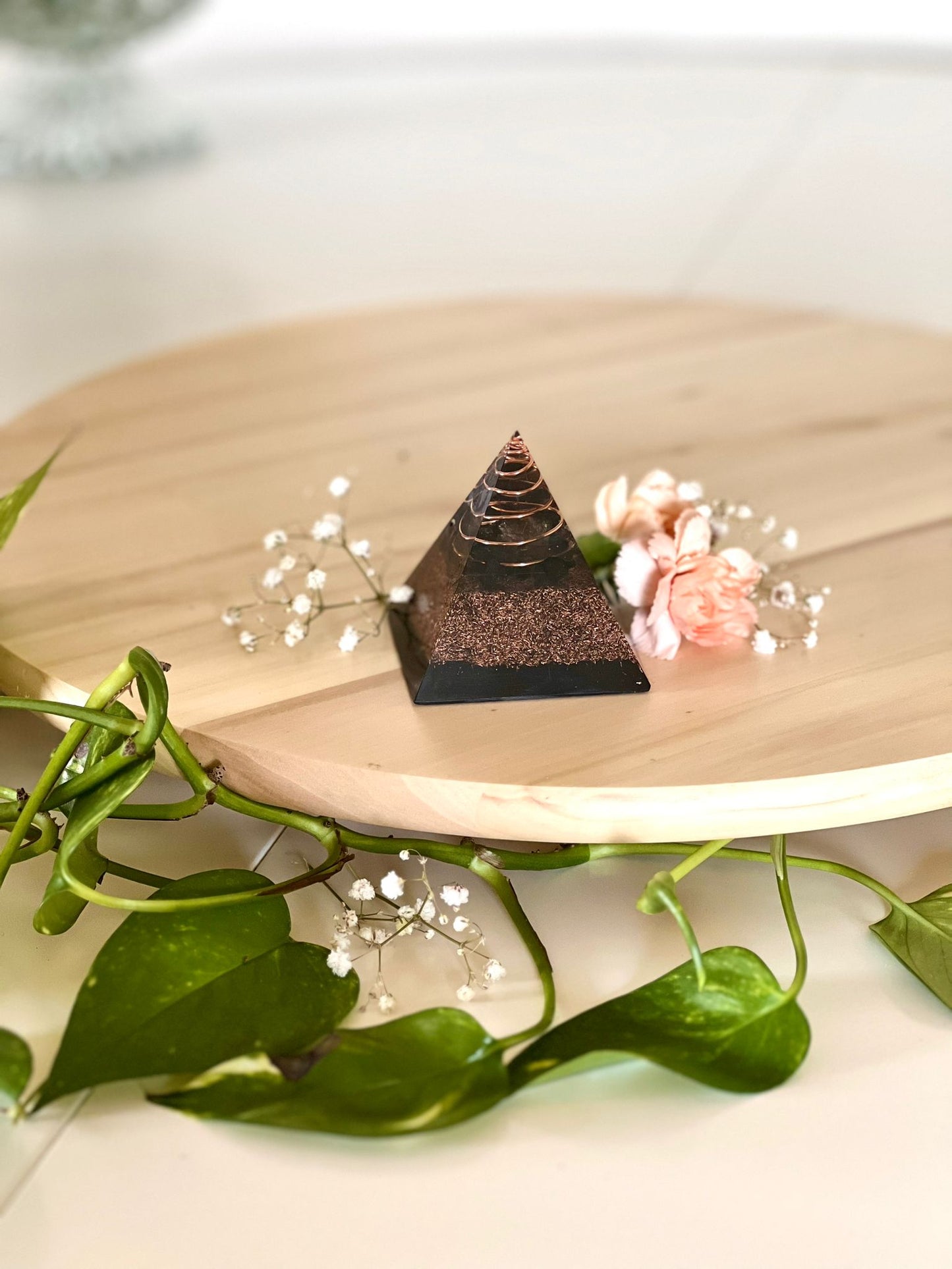 6x6cm Orgonitpyramide Protection inkl. Spirale